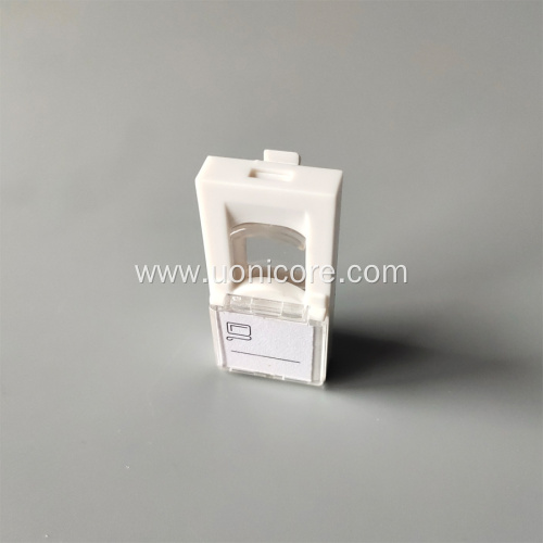 RJ45 1 port face plate french type